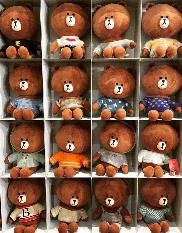 孟美岐同款LineFriends联名：布朗熊和可妮兔CP，“大朋友”也很爱