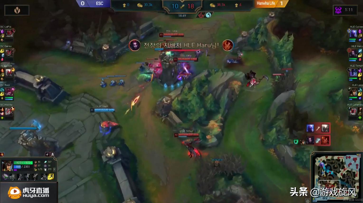 LOL：Kespa杯韩华新阵容首秀，Lehends拿出猫咪女枪组合惊艳