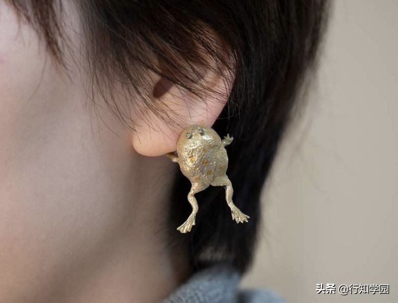 青蛙耳夹,卡通青蛙公仔耳夹