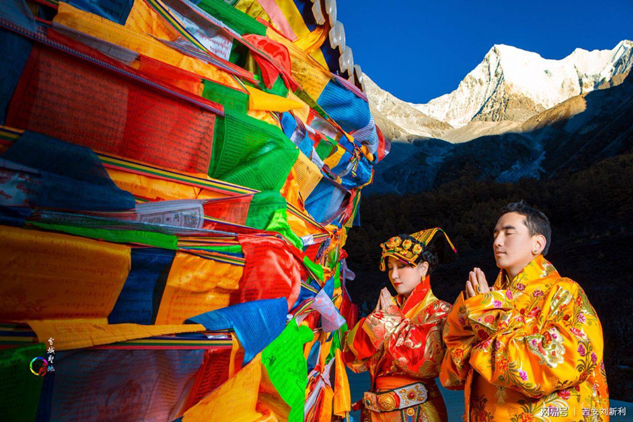 藏区的经幡,藏西秘境藏文