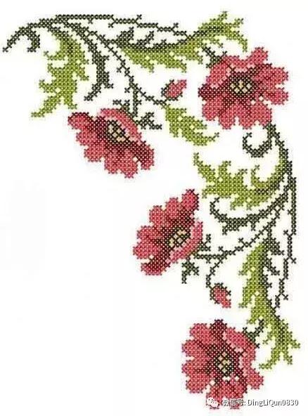 十字绣绣花图纸,十字绣刺绣花图