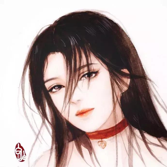 手绘古风少女，唯美灵动，唤起少女们心中的三生三世