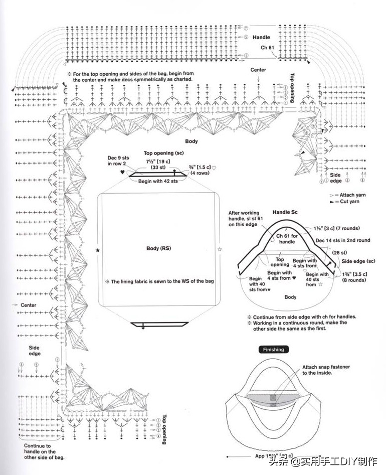 钩简约包包教程视频,适合夏天背的钩编包包花样图解