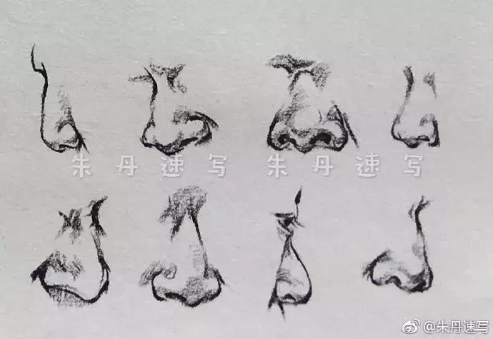 速写看一眼画一笔,用速写的方法画肖像画