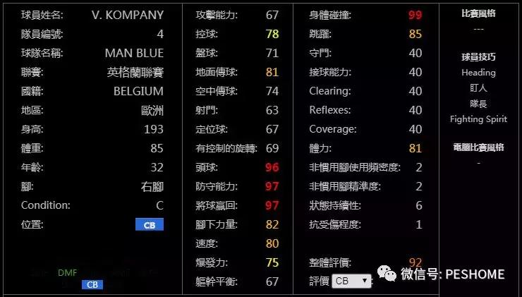 网易实况足球黑球排名,实况手游新赛季球员能力值变化