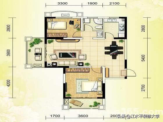 实用简单大方的小户型,温馨的小窝88平小户型