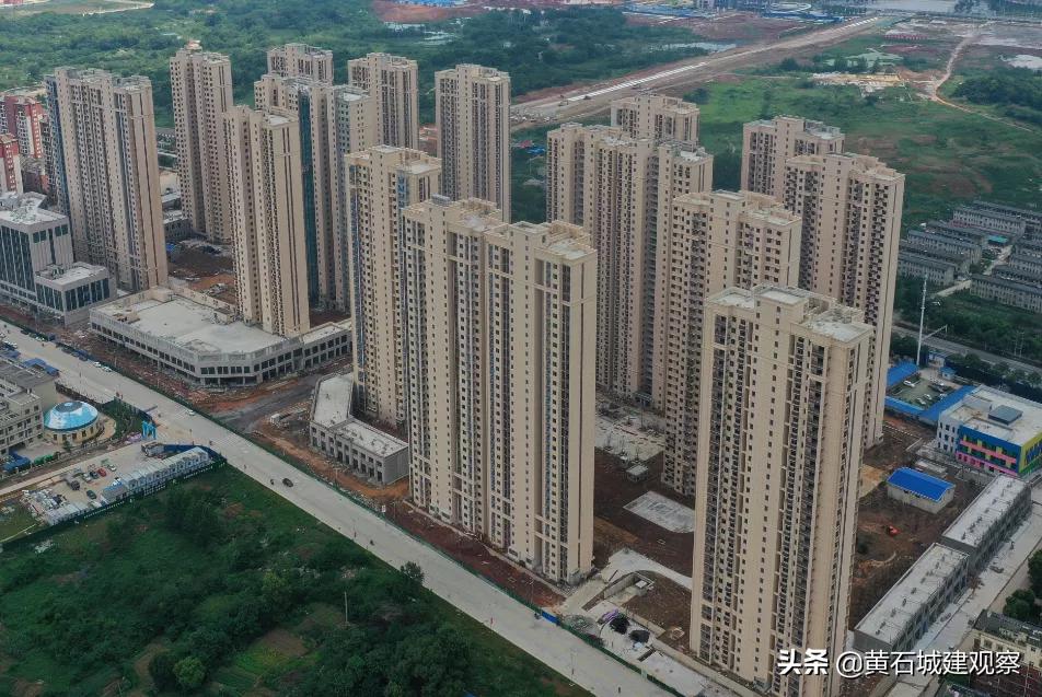 黄石最大的安置房项目众邦百花园绿化工程已基本完成