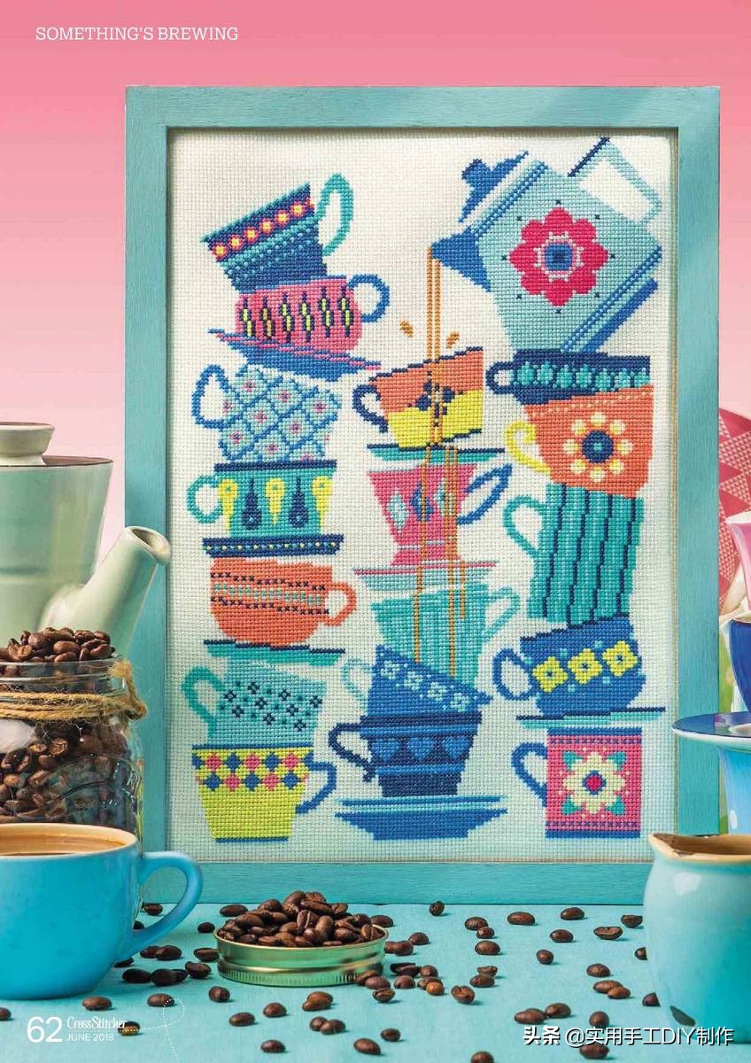 简单的十字绣印花,十字绣可爱图片