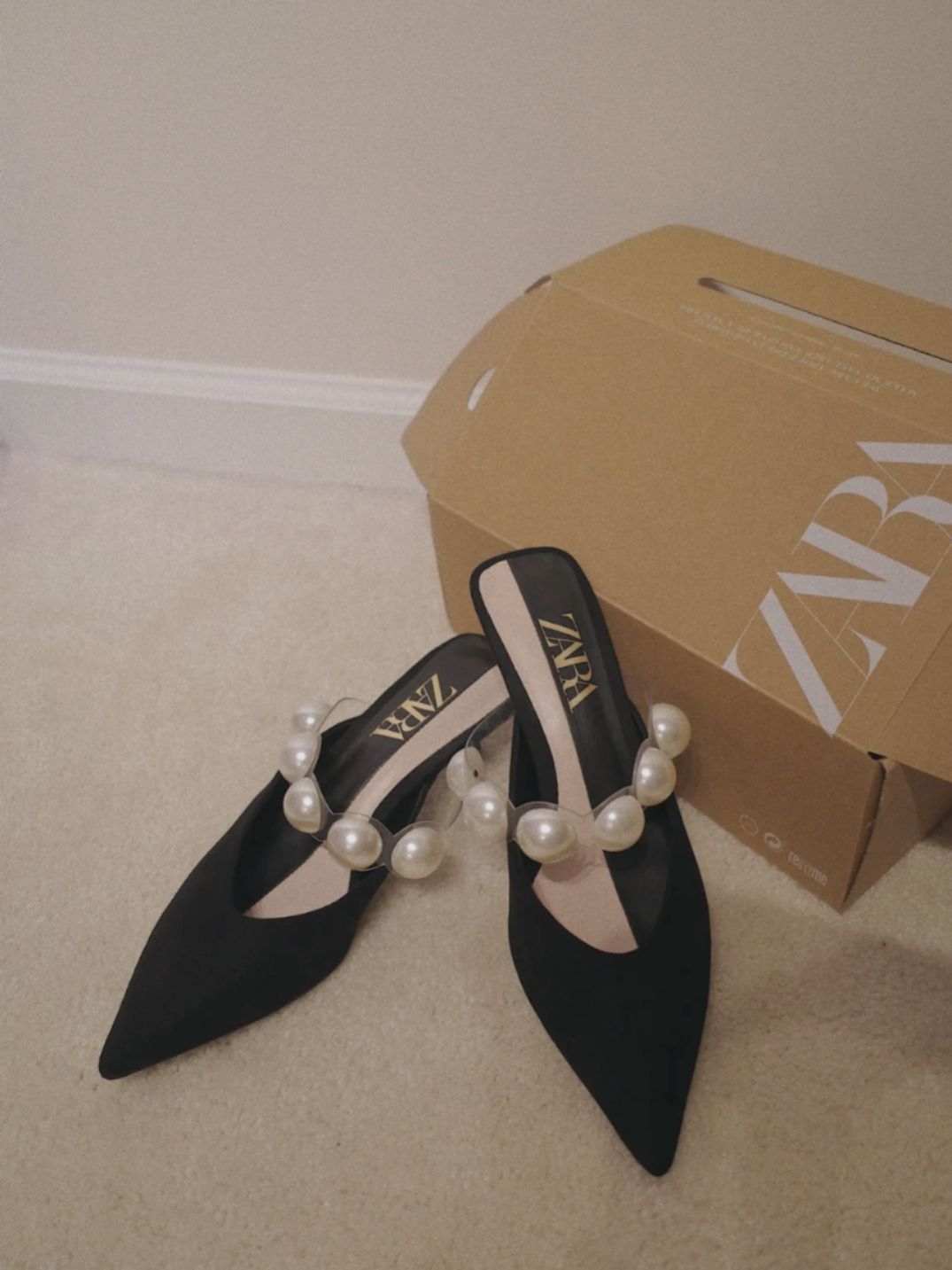 zara高跟鞋日常穿搭款,zara蝴蝶结高跟鞋bling