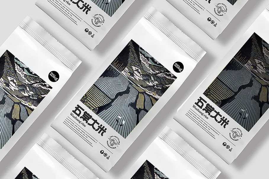 包装大米造型,高端大米包装设计大全