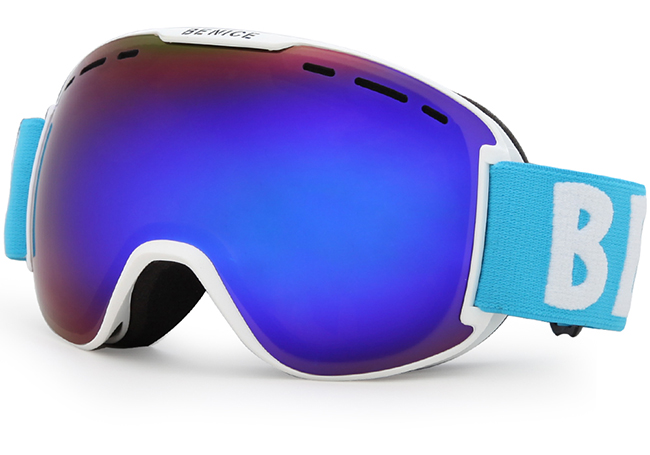 高性价比滑雪护目镜,专业滑雪镜双层防雾卡近视护目镜