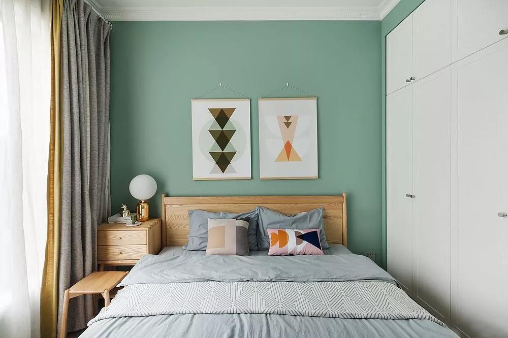 卧室绿色全屋乳胶漆,小户型房子刷乳胶漆好看