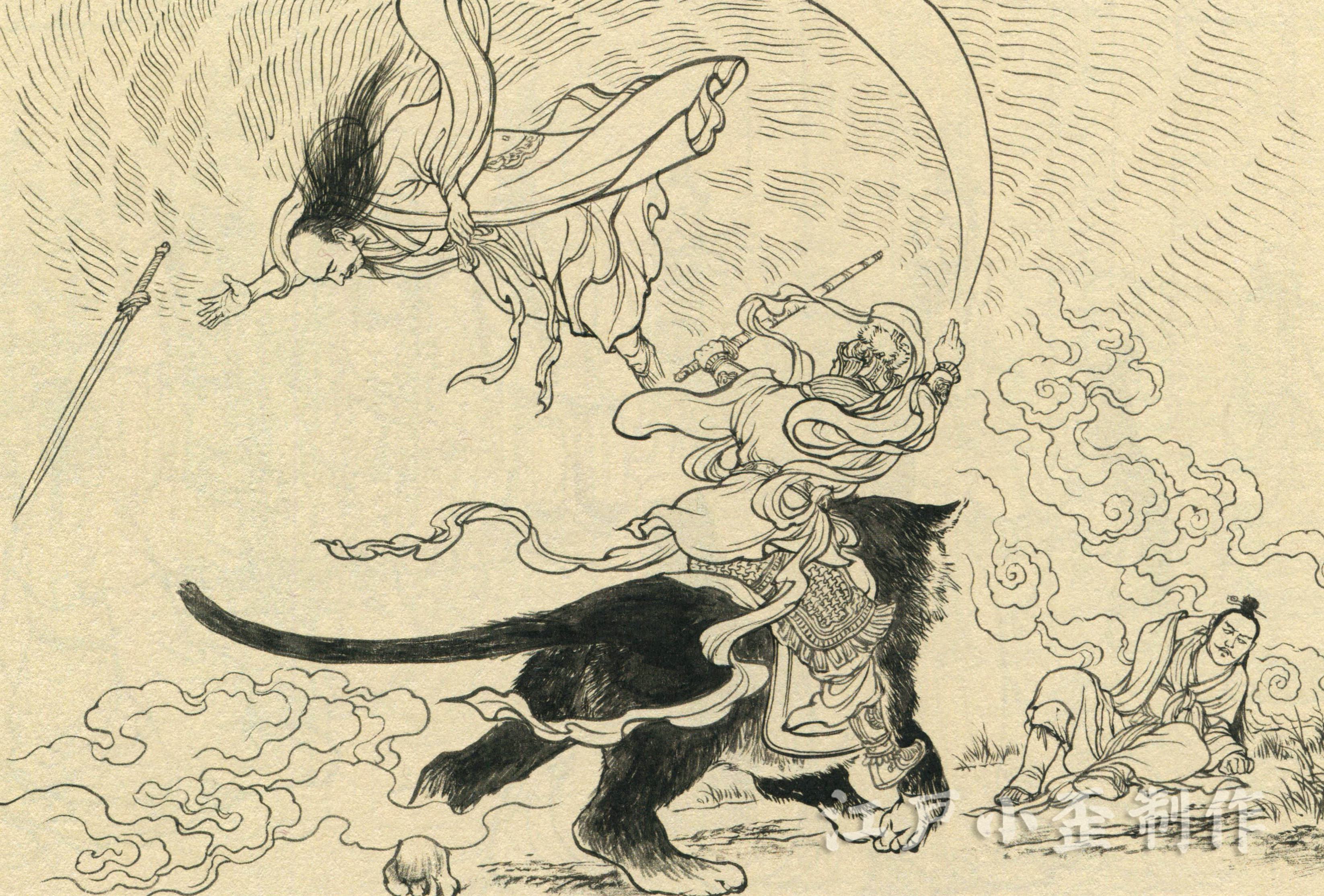 武财神赵公明的图片,赵公明财神爷的神话故事