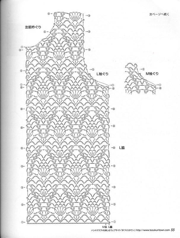 钩针蕾丝开衫图解教程,蕾丝钩针女开衫教程