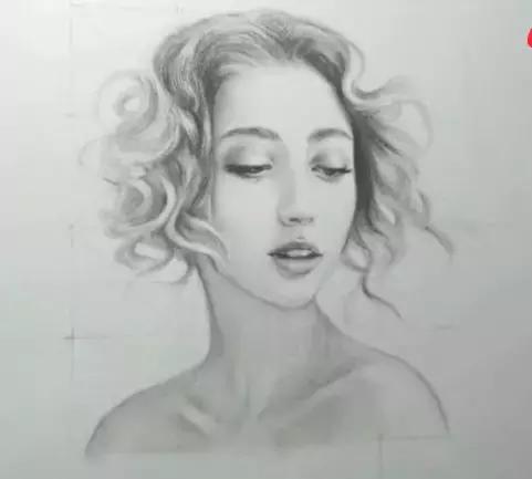 素描九宫格横向式构图技巧,素描九宫格画法步骤图