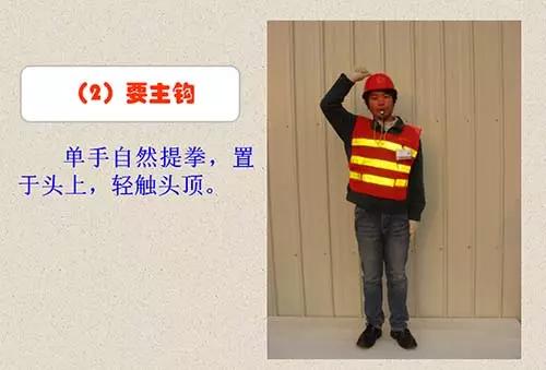 吊车信号工指挥手势图,学习基本吊车操作按键