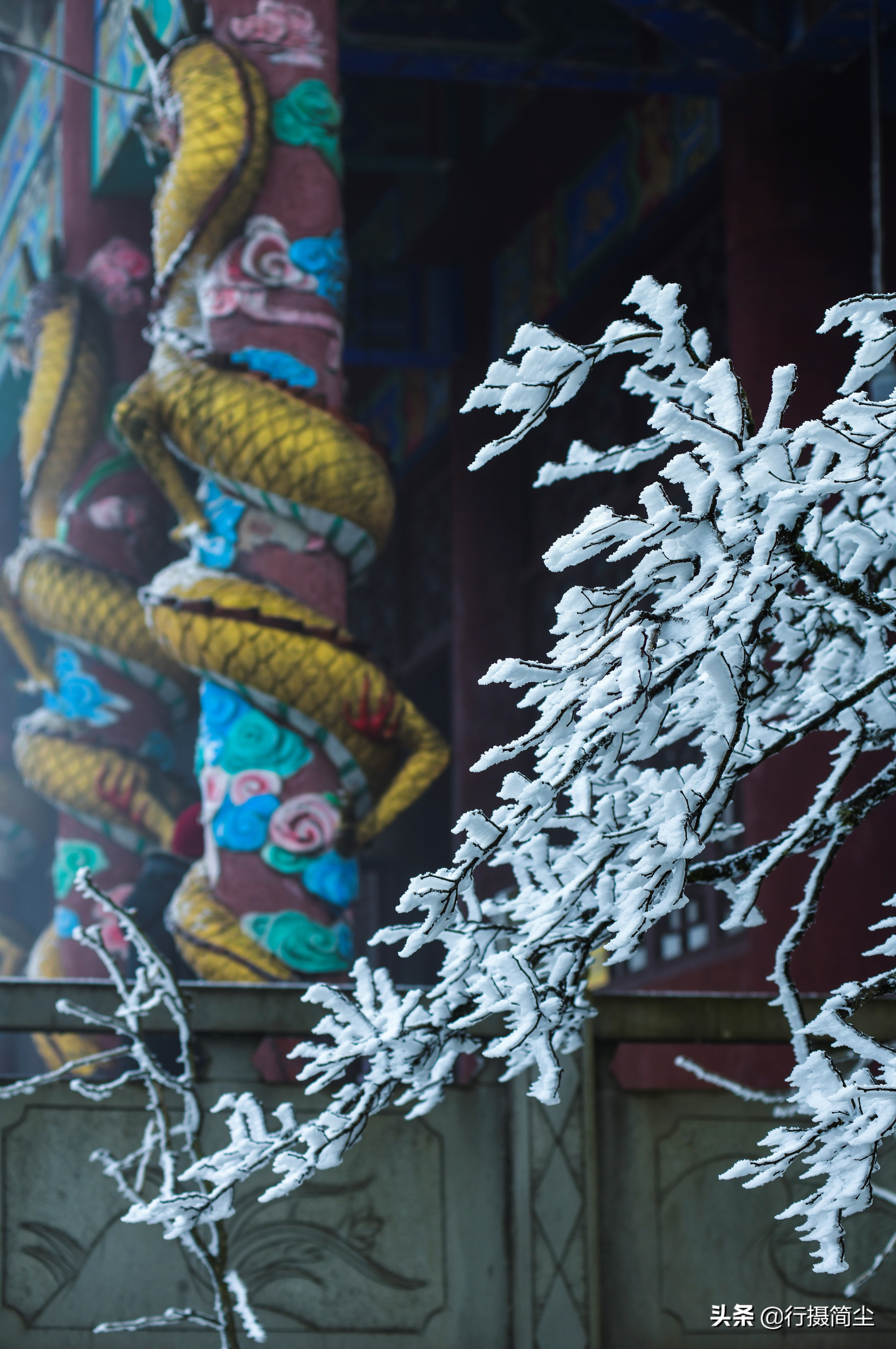 华蓥山宝鼎雪景航拍,华蓥山宝鼎冬天看日出