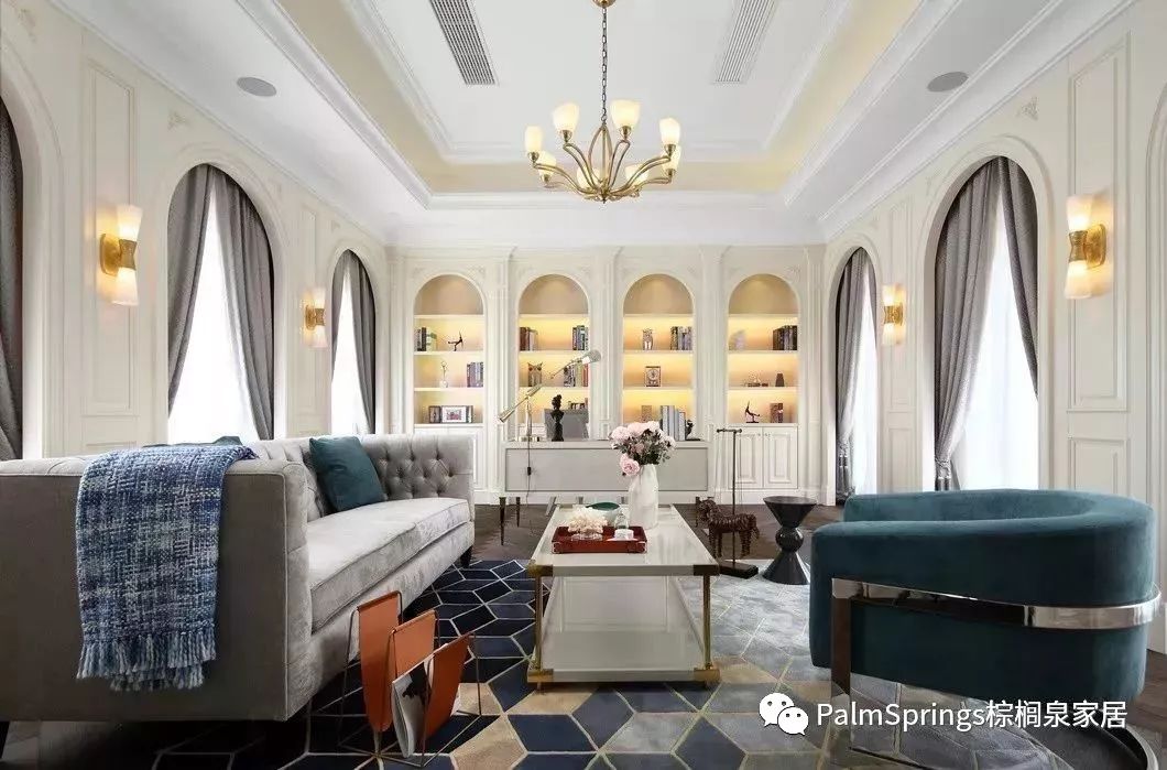 PALMSPRINGS案例|680㎡奢美花园别墅,遇见「有温度的家」