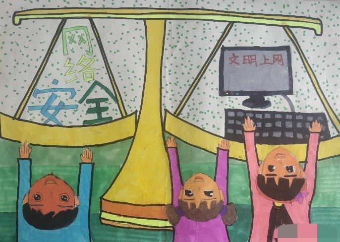 暑假安全主题绘画图片大全,安全教育主题画作品三年级可打印