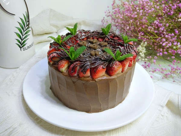 甘纳许蛋糕的家常做法,甘纳许巧克力奶油蛋糕的做法