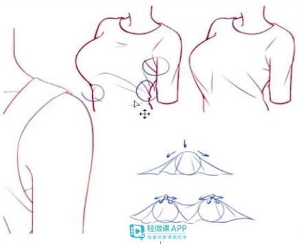 插画褶皱教程,手把手画衣服褶皱画法技巧