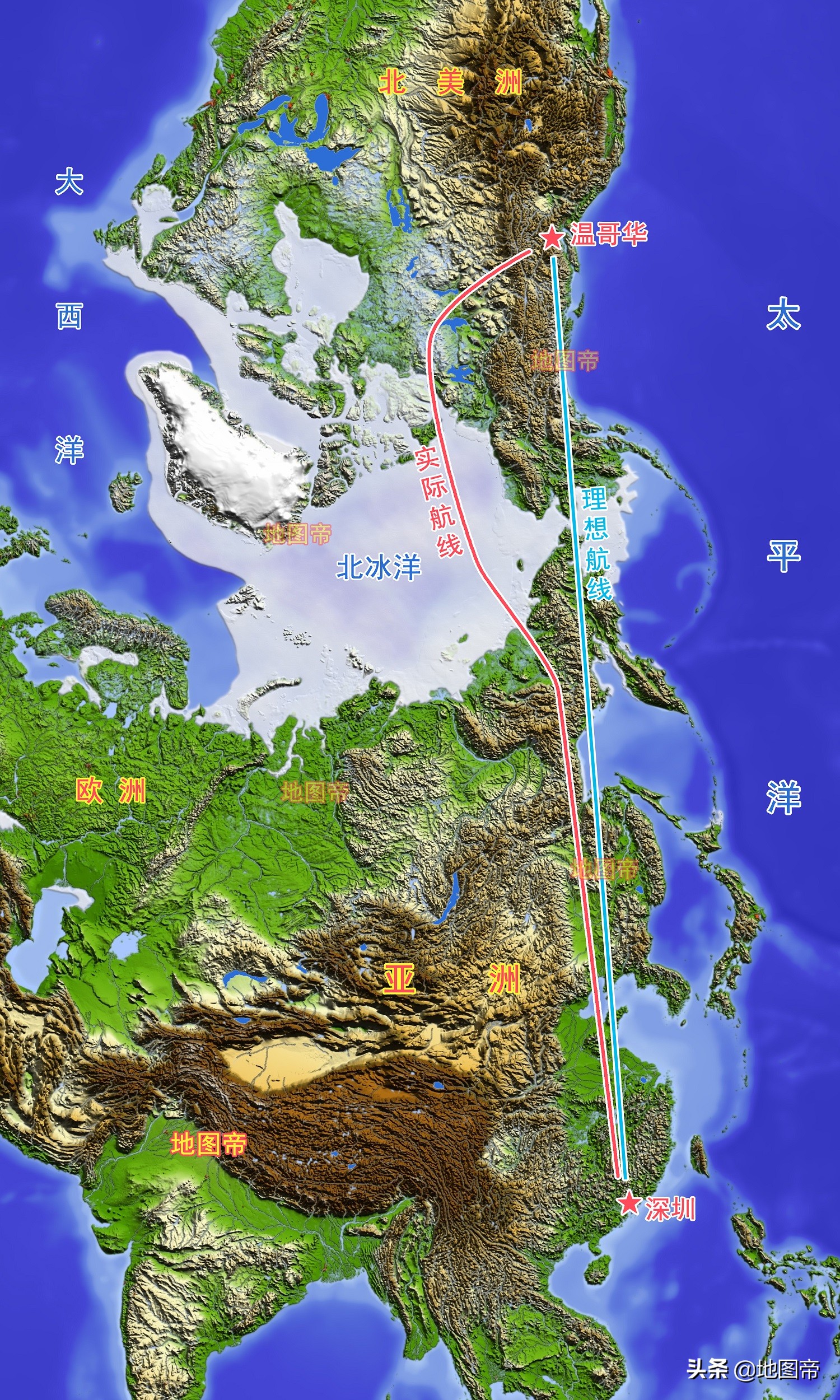 孟晚舟从温哥华飞深圳航线图,孟晚舟在温哥华上飞机的时间