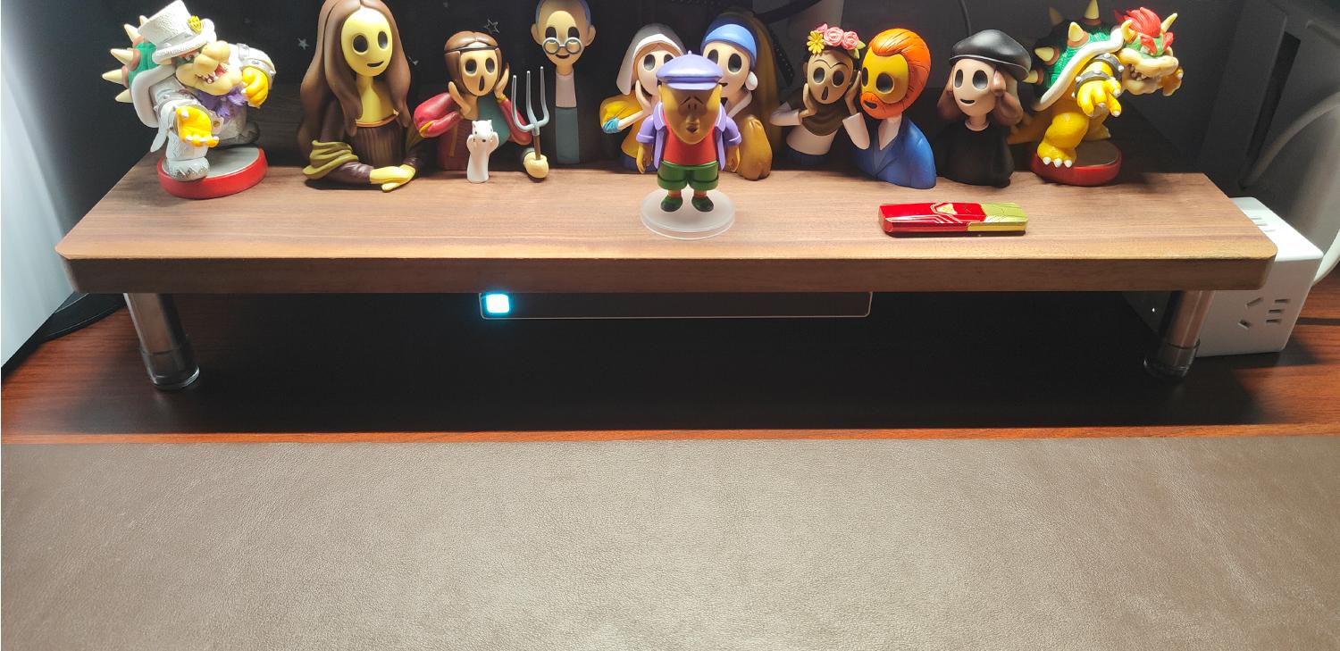 游戏宅理想桌面,电竞头戴式耳机rog棱镜s