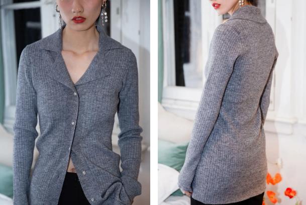 40岁穿针织半裙秋冬搭配,针织开衫搭配半身裙时髦更显气质