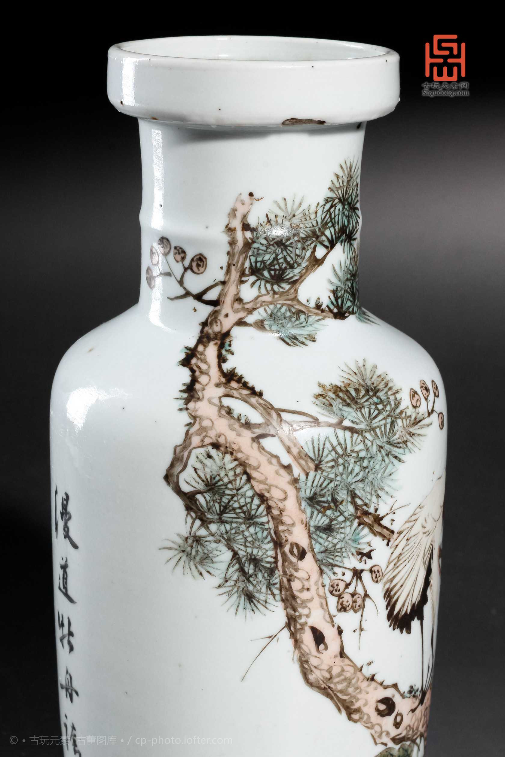 明代青花棒槌瓶图片,清中期霁蓝釉八仙人物棒槌瓶