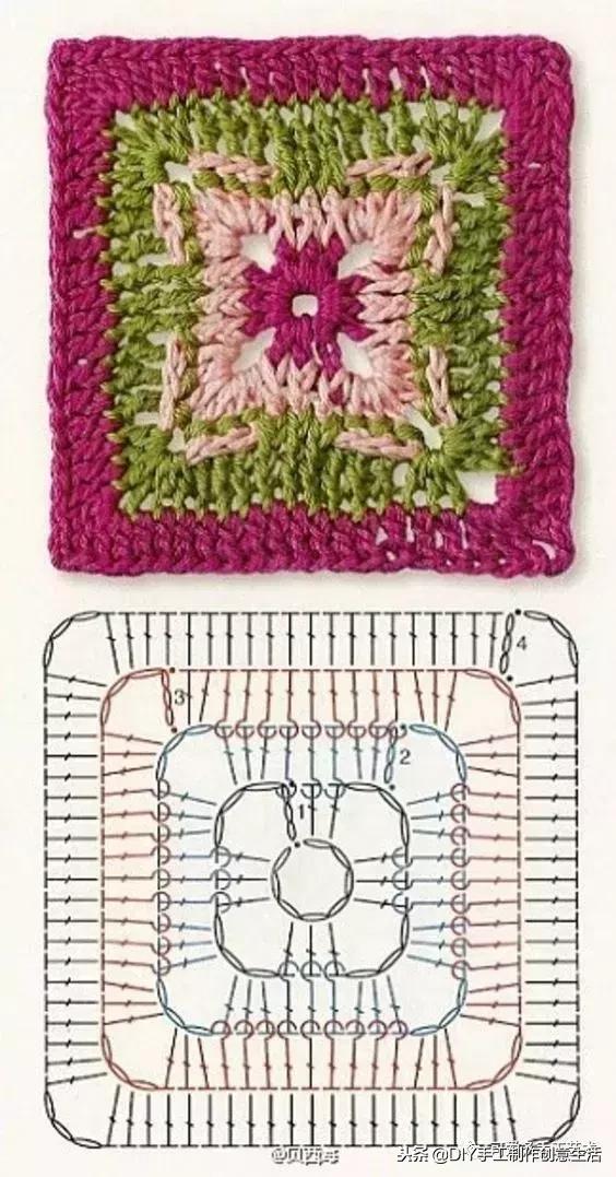 钩拼接毛毯教程,钩拼接毛毯的编织视频