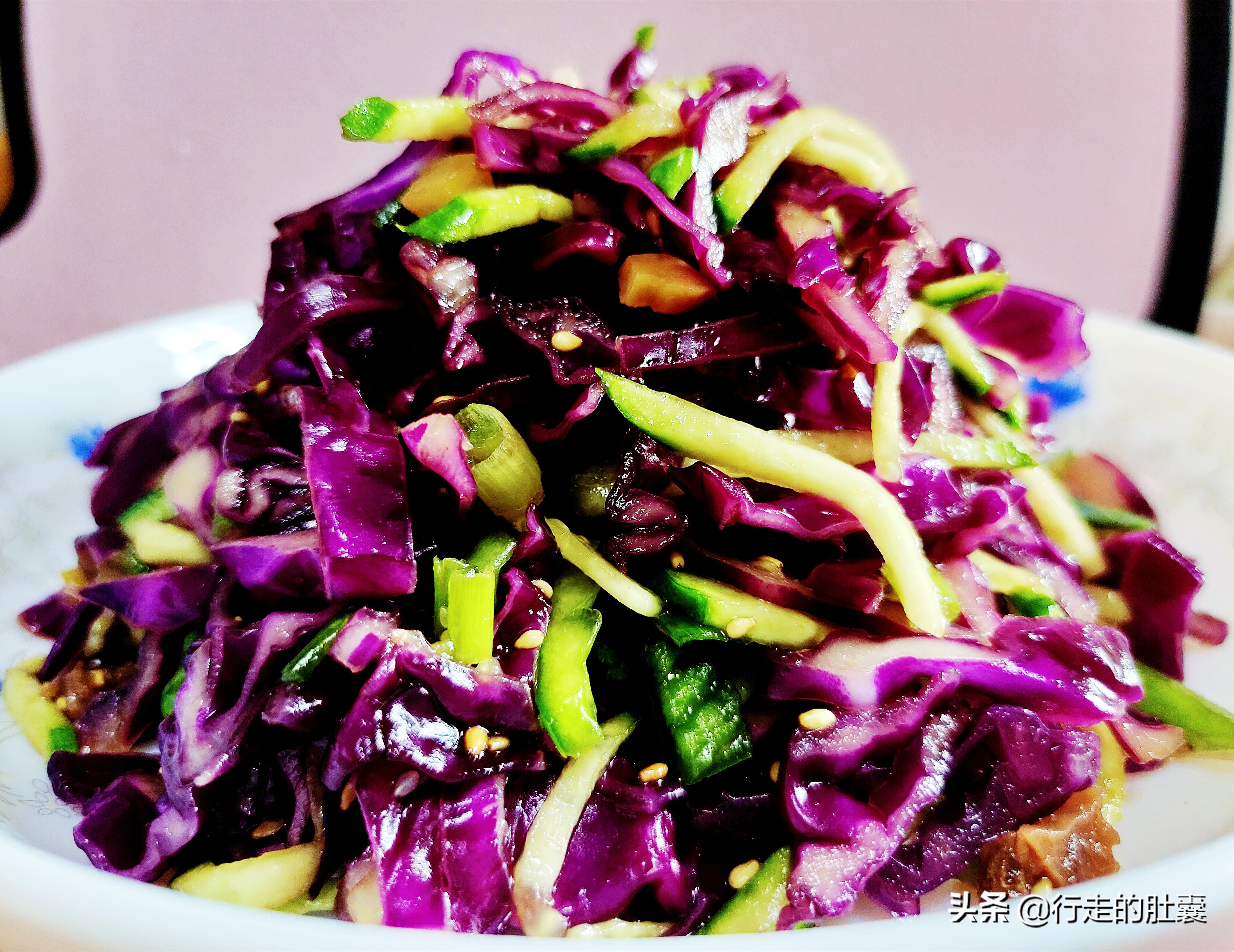 凉拌紫甘蓝正确做法图片,凉拌紫甘蓝正宗做法