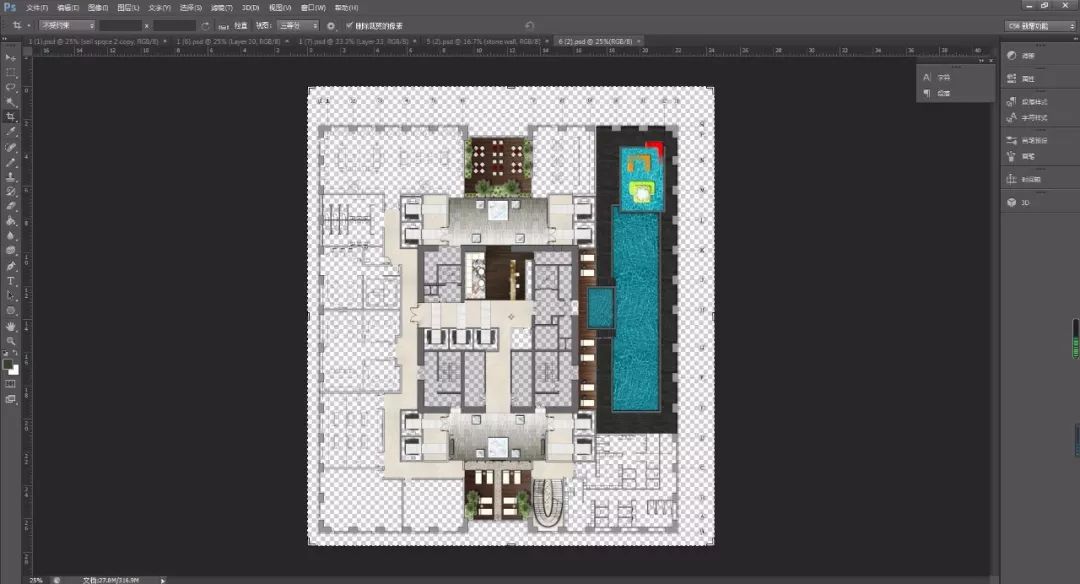 规划类效果图psd,ps室内平面图图库