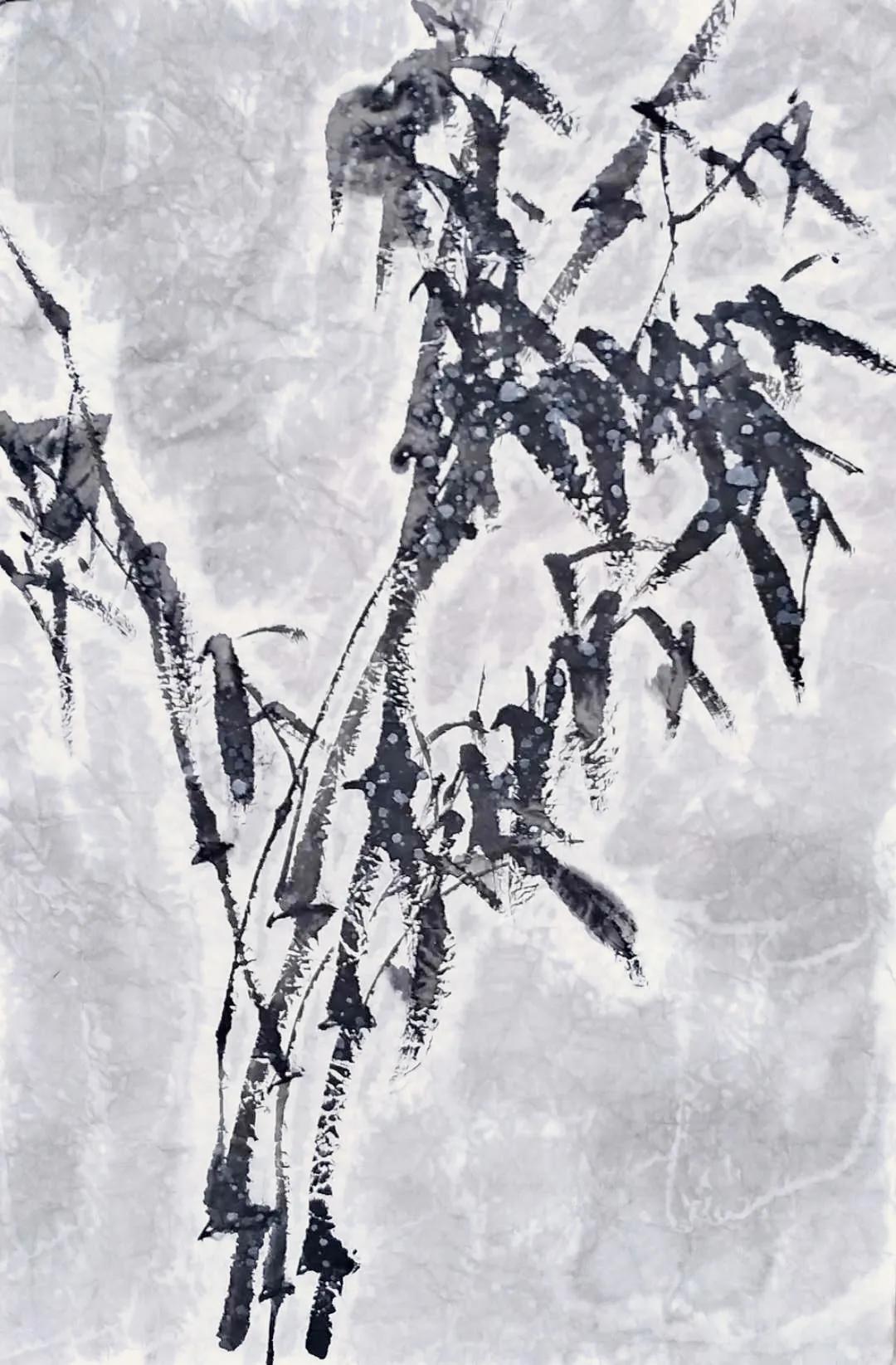 水墨淋漓中感悟竹的神韵与气节一一仁美学员作品展示