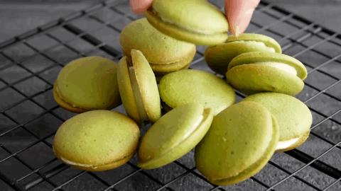 自制抹茶大曲奇怎么做的,马卡龙抹茶曲奇