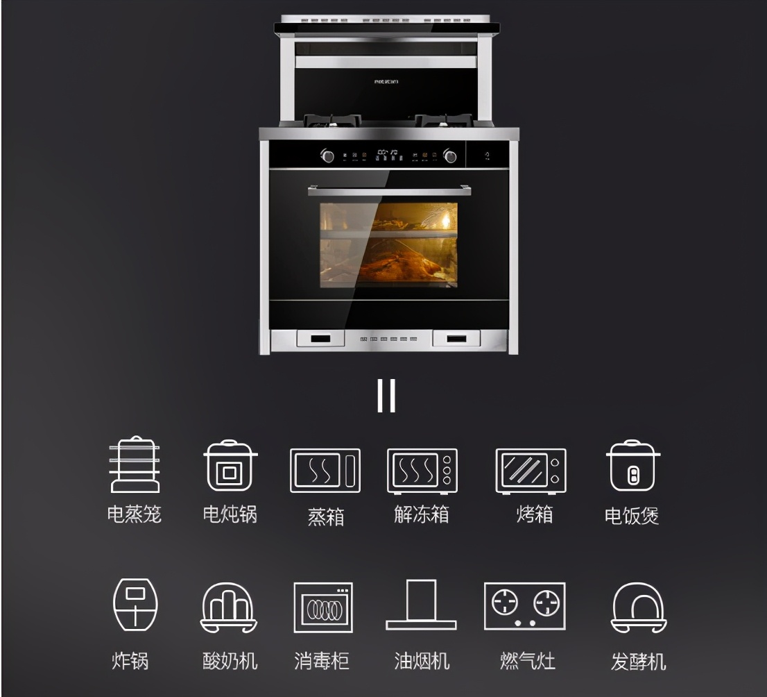 美大集成灶厨房橱柜设计效果,美大集成灶老厨房改造