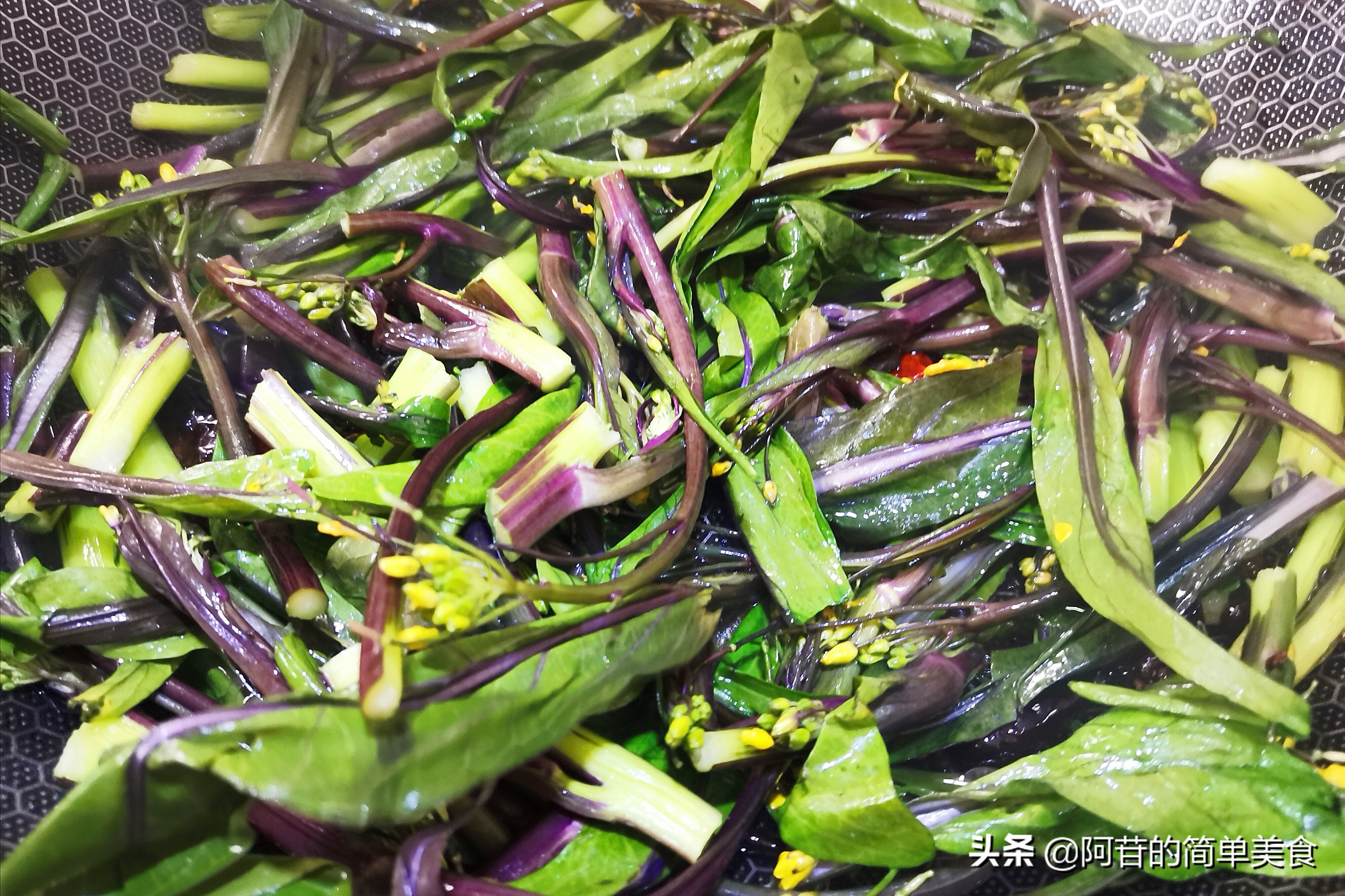 特色紫菜苔,爽脆的紫菜苔