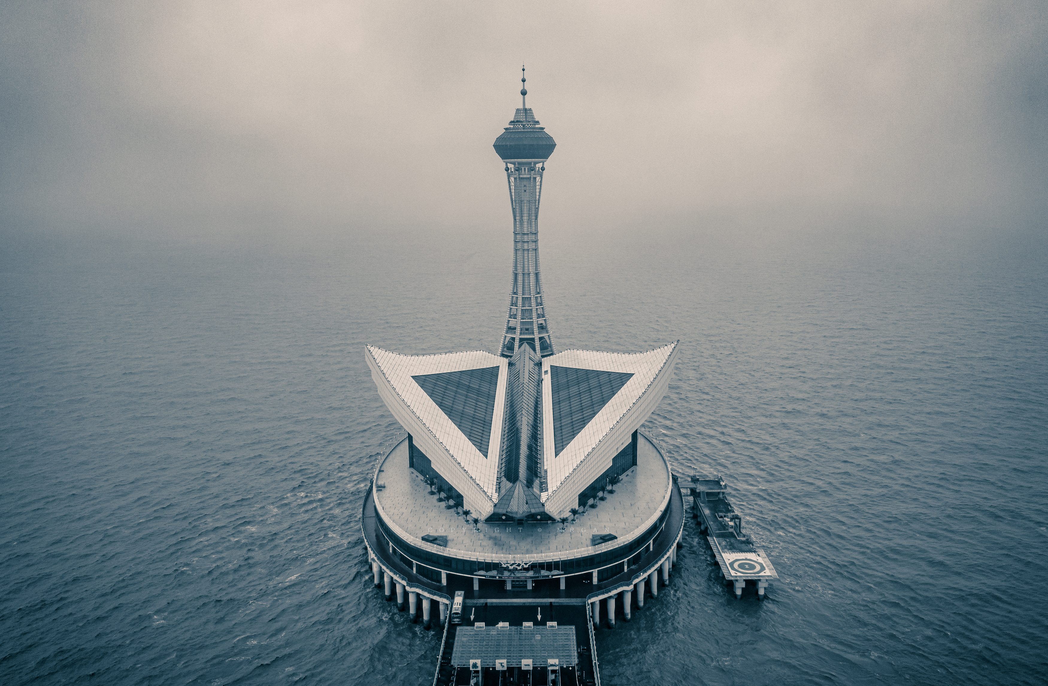 杭州湾海天一色跨海大桥,杭州湾跨海大桥海天一洲介绍