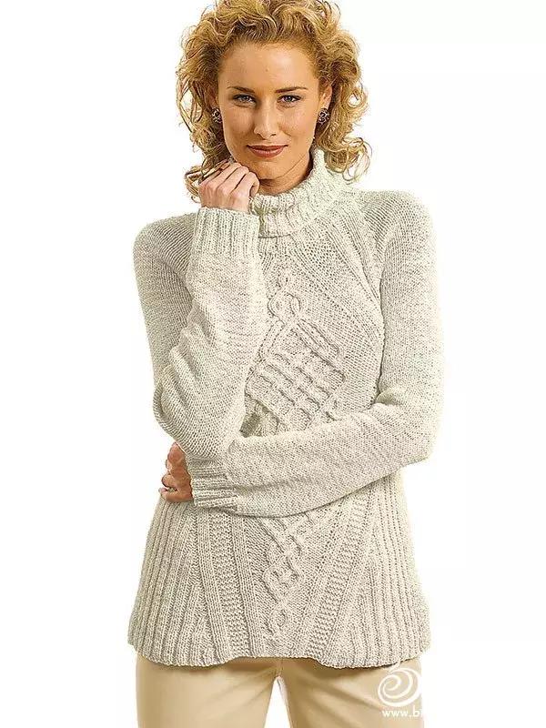 棒针长毛衣如何搭配,女士百搭打底毛衣