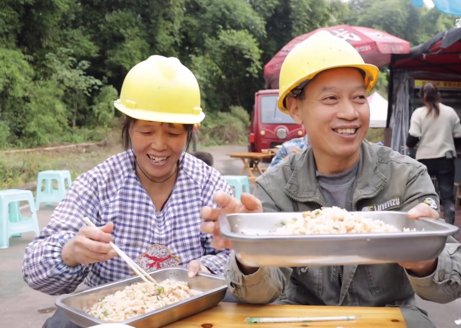 在工地有漂亮女朋友,工地上班的女朋友