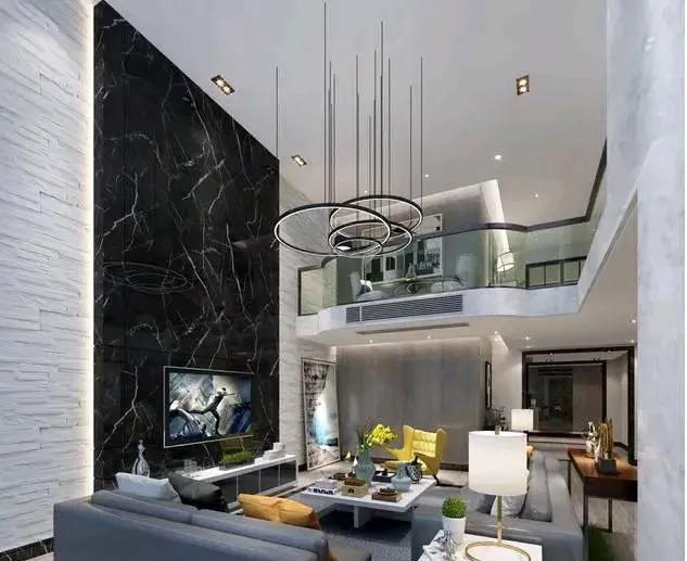 东莞市简约风装修案例,东莞200平米复式装修效果图