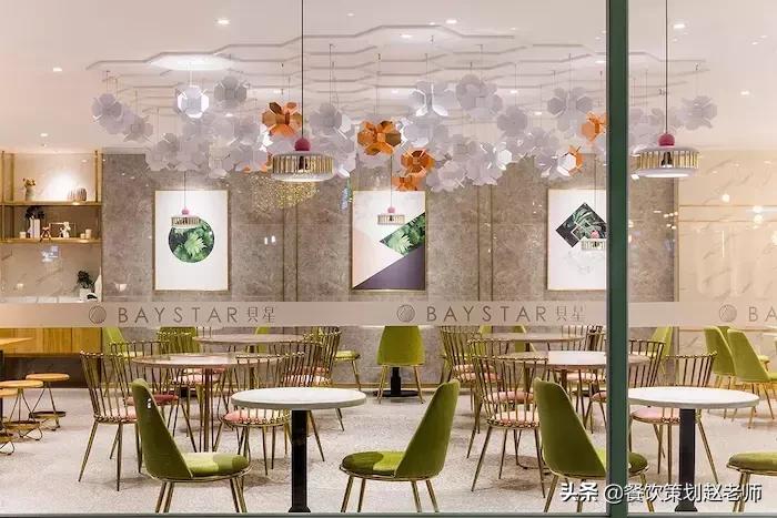 轻食甜品店设计效果图,大型烘焙甜品店设计效果