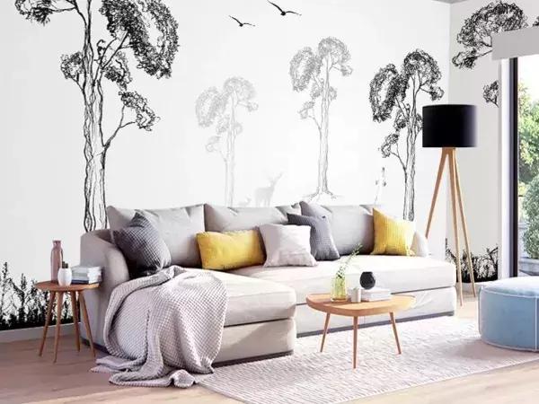 100款沙发背景墙木饰面,100种沙发背景墙效果图