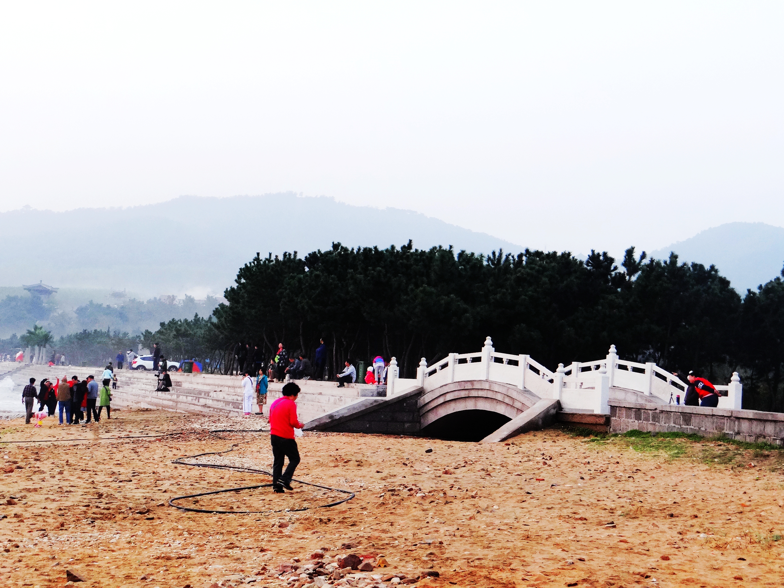 青岛鳌山湾日出,青岛蓝谷滨海公园日出