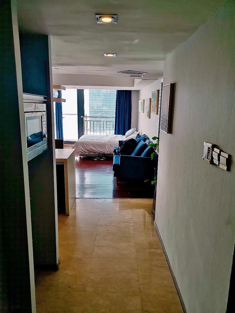 青岛栈桥豪华海景公寓,在海景房看日落