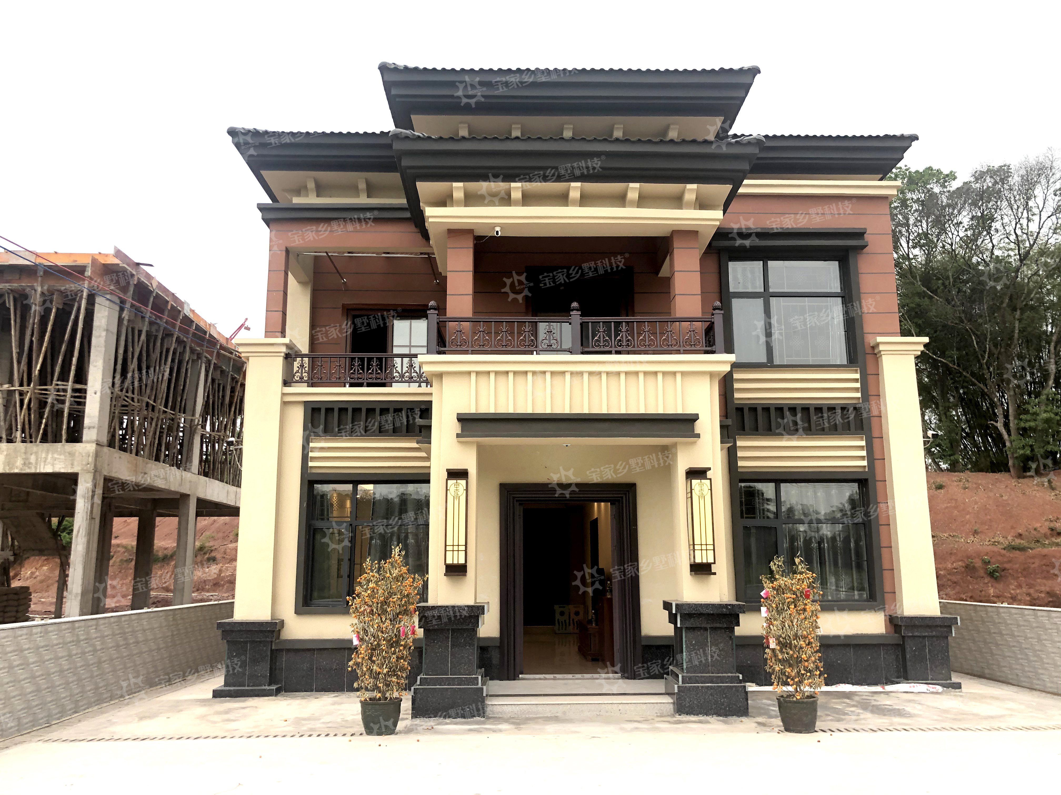 这栋和明信片一样美的乡村别墅样板间，会落在你家宅基地吗？