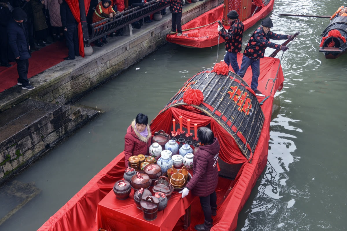 浙江中秋热门旅游景点安昌古镇旅游攻略低音号语音导游