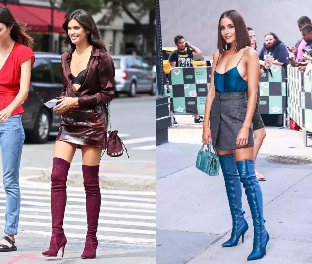 英伦袜靴穿搭裙子,袜靴穿搭新款