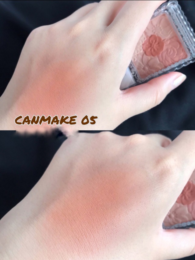 canmake井田2022年限定单色腮红膏,canmake花瓣腮红9号色