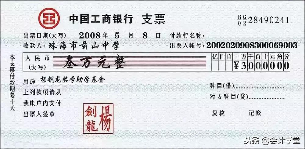 初级会计支票和汇票,会计支票的使用流程