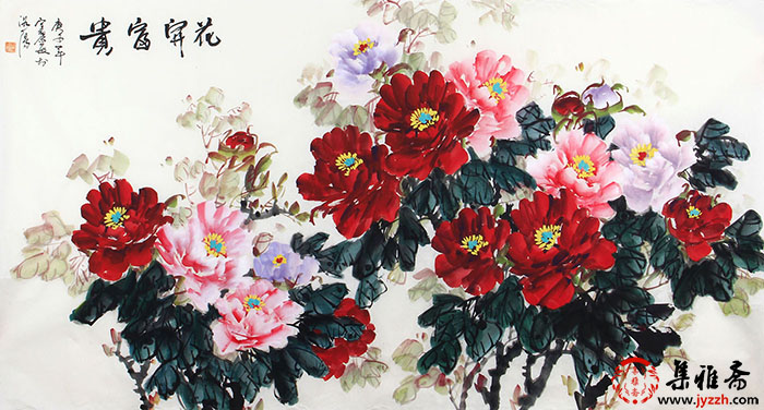 写意牡丹精品国画100幅,国画牡丹180幅美醉了难得一见